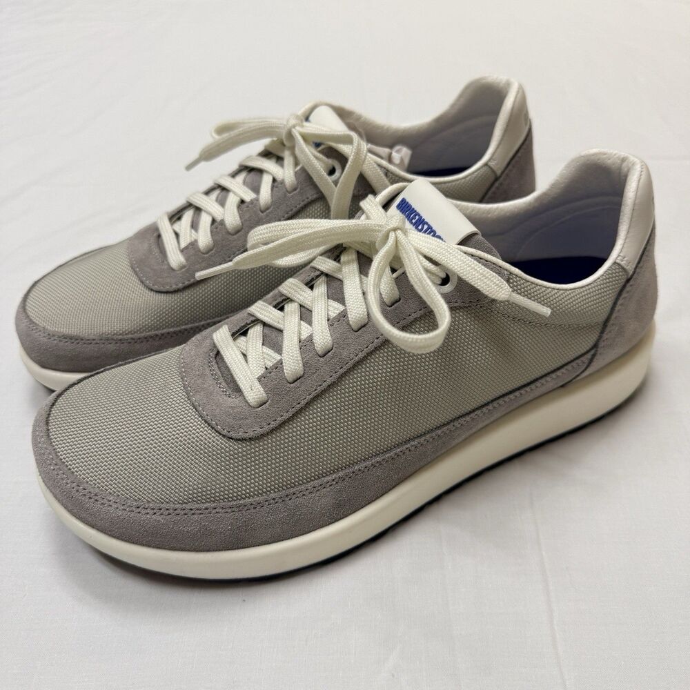 Birkenstock Honeff City Sneakers Gray Suede Textile Mens 8 Women’s 10 EU 41 NWOT